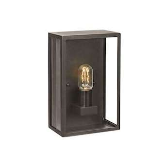 LOFOTEN APPLIQUE noir E27 57W halogène. IP44 classe II verre claire|Norlys-NOS1940SV
