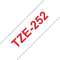 Ruban TZe252, 24mm Red sur fond Blanc, Laminé, 8M