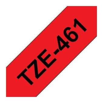 Ruban TZe461, 36mm Noir sur fond Rouge, Laminé, 8M|Brother france-BRTTZE461