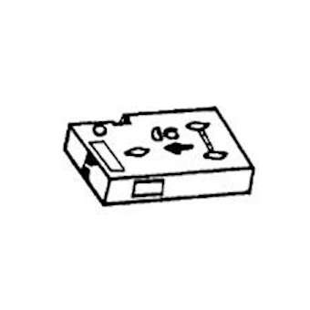 Recharge ruban blanc - titreuse réf.006320 largeur 9mm - compatible BROTHER|Legrand-LEG006321