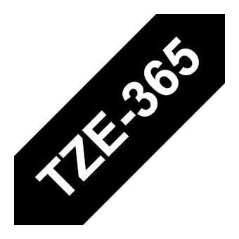 Ruban TZe365, 36mm Blanc sur fond Noir, Laminé, 8M|Brother france-BRTTZE365