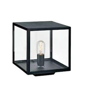 LOFOTEN BORNE noir E27 57W halogène. IP44 classe II verre claire|Norlys-NOS1941SV