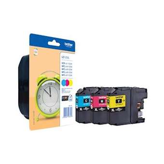 Pack blister de 3 cartouches couleur haute capacité (C/Y/M) pour DCP-J41|Brother france-BRTLC125XLRBWBP
