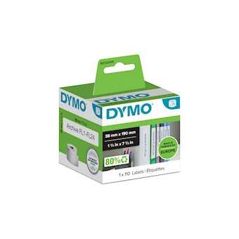 Dymo Labelwriter petites étiquettes pour classeur à arceaux, 38mm x 190mm|NWL France-DYMS0722470