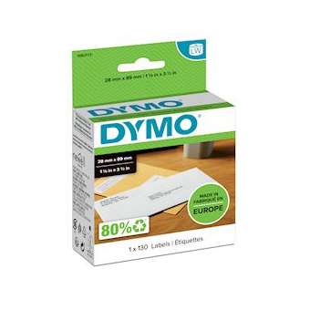 Dymo Étiquettes d'Adresse Autocollantes 28 mm x 89 mm, Blanc|NWL France-DYM1983173