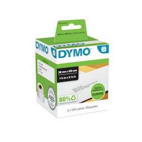 Dymo Labelwriter étiquettes d'adresse autocollantes, 28mm x 89mm, blanc|NWL France-DYMS0722370