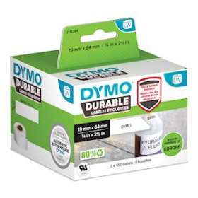 Dymo Labelwriter étiquettes DURABLE, plastiques blanc 19 x 64mm|NWL France-DYM2112284