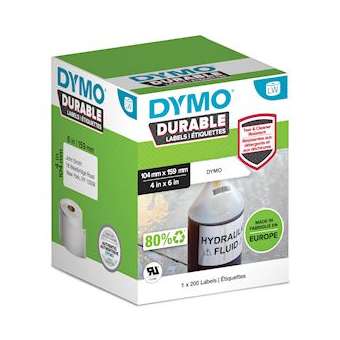 Dymo Labelwriter étiquettes DURABLE, plastiques blanc 104 x 159mm|NWL France-DYM2112287