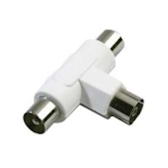 Adaptateur 2 x TV 9.52 mm M / TV 9.52 mm F - nickel|Erard-EAD4745