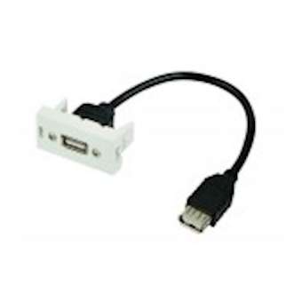 Plastron câblé 1 module - USB-A 3.2 gen 1 - obturateur LEGRAND - 45x22.5mm- 0m20|Erard-EAD902854