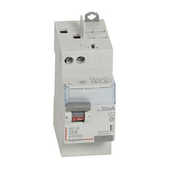 Interrupteur différentiel DX³-ID haut vis/haut auto 2P 230V~ 25A AC 30mA - 2 mod|Legrand-LEG411631