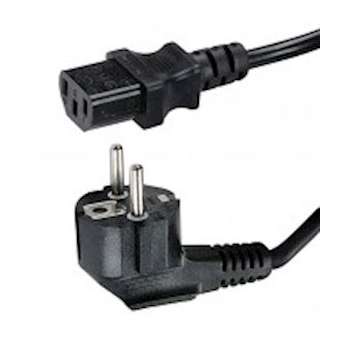 Cordon élec d'alimentation - 1 fiche (2 P+T) M à 90DEG/ 1 prise IEC C13 F - 10m|Erard-EAD8519