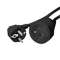 Rallonge électrique (2 P+T) M/F - 3 x 1.5mm² -16A - 3680W - noire - 5m