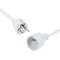 Rallonge électrique (2 P+T) M/F - 3 x 1.5mm² -16A - 3680W - blanche - 5m