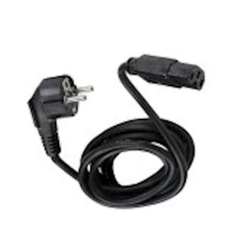 Cordon élec d'alim. - 1 fiche (2 P+T) M / prise IEC C15 F - gaine bakélite - 5m|Erard-EAD8535