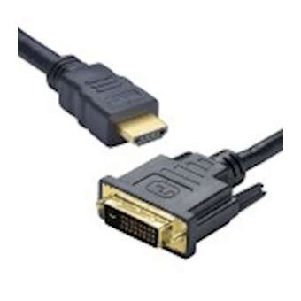 Cordon HDMI A M / DVI-D M - Full HD 1080p - bidirectionnel - OR - 5m|Erard-EAD7841