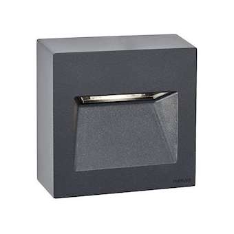 NAMSOS MINI PLAT graphite LED 4W mod. 439lm 3000K IP65 IK09 cl I dim. TRIAC|Norlys-NOS1341GR