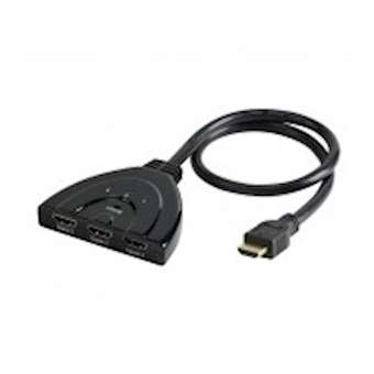 Sélecteur HDMI 3 vers 1 - Full HD 1080p - auto-alimenté - plug & play - 0m50|Erard-EAD7974