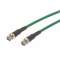 Cordon BNC KX6 M/M - diam. 6mm - prises métal - vert - 10m