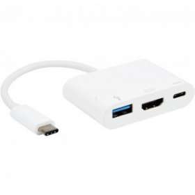 Convertisseur USB 3.2 gen 1 - C M vers HDMI+USB C+USB A F - plug & play - 15cm|Erard-EAD722481