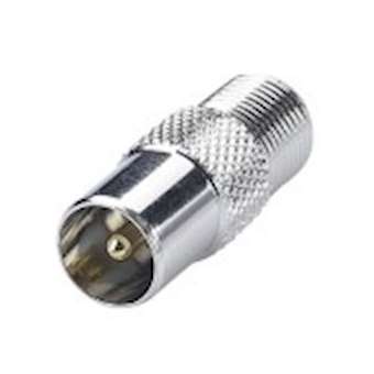 Adaptateur F F/ TV 9.52 mm M - nickel|Erard-EAD5742