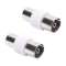Kit de 2 Adaptateurs - TV 9 mm M/TV 9.52 F + TV 9.52 mm M/TV 9 mm F - nickel