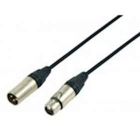 Cordon XLR 3 broches - M/F - NEUTRIK - diam 6 mm - prises métal - noir - 0m50|Erard-EAD907138