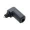 Adaptateur Toslink coudé à 90DEG M/F - OR