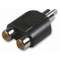 Adaptateur 1 RCA M / 2 RCA F|Erard-EAD1752