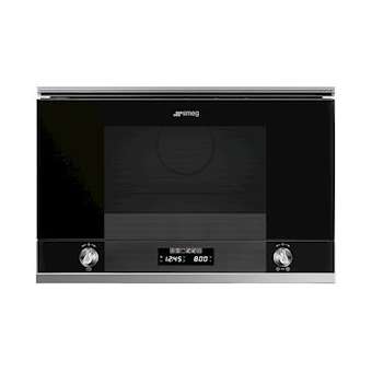 Four micro-ondes encastrable 'Linéa' - Electronique (6 fonctions dont pizza)|Smeg france-SMFMP122N1