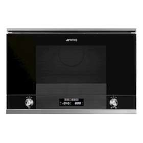 Four micro-ondes encastrable 'Linéa' - Electronique (6 fonctions dont pizza)|Smeg france-SMFMP122N1