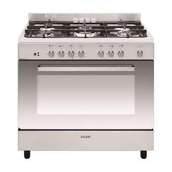 Cuisinière 90 x 60 cm inox - e-Cooker - Four électrique multifonction catalyse|Airlux-ALXGE960CVIX2