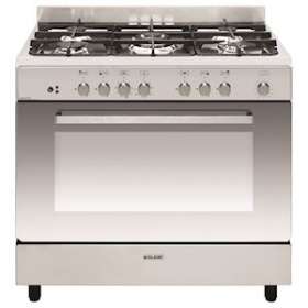 Cuisinière 90 x 60 cm inox - e-Cooker - Four électrique multifonction catalyse|Airlux-ALXGE960CVIX2