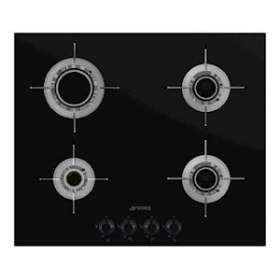 Table gaz 'Linea ' - 60 cm - plan en verre céramique - bord droit|Smeg france-SMFPVL664CN