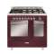 Cuisinière 90 x 60 cm rouge rubis - Matrix - Double four électrique catalyse
