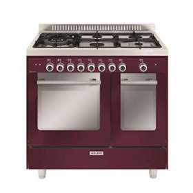 Cuisinière 90 x 60 cm rouge rubis - Matrix - Double four électrique catalyse|Airlux-ALXGXD96CVBR