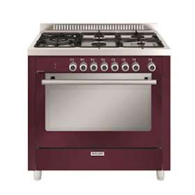 Cuisinière 90 x 60 cm rouge rubis - Matrix - Four électrique multifonction cata.|Airlux-ALXGX960CVBR