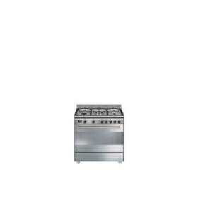 Centre de cuisson 'Esthétique Concerto' manettes noires - 90 cm|Smeg france-SMFBG91CTX9-1