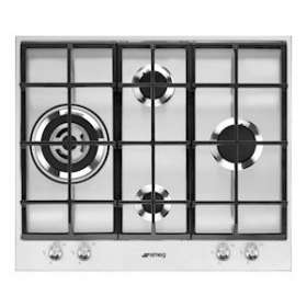 Table gaz 'Linéa' - 60 cm - 4 brûleurs gaz dont 1 rapide 3,50 kW|Smeg france-SMFPX164L