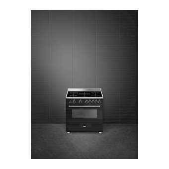 Centre de cuisson 'Esthétique Concerto' manettes noires - 90 cm|Smeg france-SMFBG91IAN9