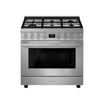 Centre de cuisson 'Portofino' 90 cm Plan de cuisson: 6 brûleurs gaz|Smeg france-SMFCPF9GMX1