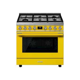 Centre de cuisson 'Portofino' 90 cm Plan de cuisson: 6 brûleurs gaz|Smeg france-SMFCPF9GMYW1