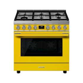 Centre de cuisson 'Portofino' 90 cm Plan de cuisson: 6 brûleurs gaz|Smeg france-SMFCPF9GMYW1
