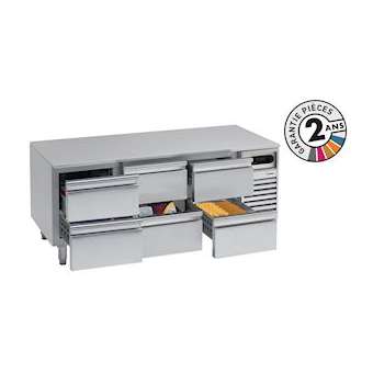 SOUBASSEMENT REFRIGERE 2 TIROIRS|Nosem-NOEBRU112