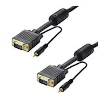 Cordon VGA+Jack M/M - filtré - PERFORM - Full HD 1080p - blindage renforcé - 50m|Erard-EAD7538