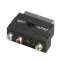 Adaptateur Péritel M / 3 RCA F + S-VHS F - commutation IN / OUT - nickel|Erard-EAD6749