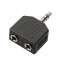 Adaptateur Jack 3.5mm M / 2 x Jack 3.5mm F