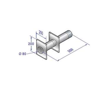 Prise d'air extérieure D 60/100 mm|De Dietrich-DDQ84887438