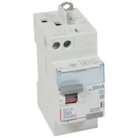 Interrupteur différentiel DX³-ID haut vis/haut auto 2P 230V~ 25A A 30mA - 2 mod|Legrand-LEG411637