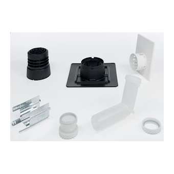 Kit cheminee b33 prolongement perpendiculaire - noir|Atlantic PAC et Chaudières-AEN074229